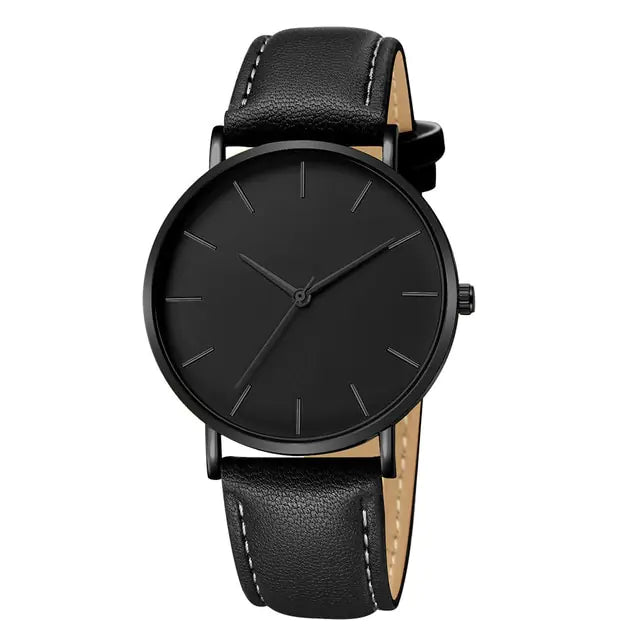 Simple Leather Men's Luxury Watches - DISCOVERIES DEPOT