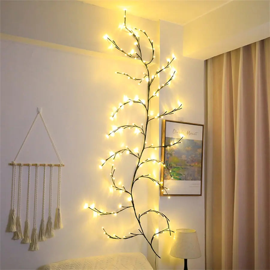 Willow Vine Branch Light Wall Decor - DISCOVERIES DEPOT