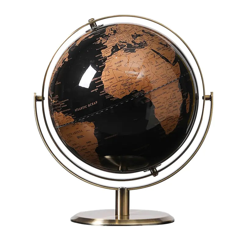 Home Decor World Globe Retro Map Globe Office Decor Accessories - DISCOVERIES DEPOT