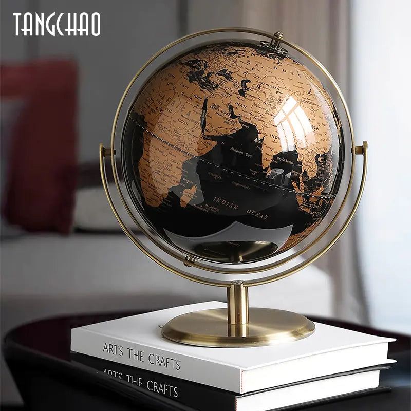 Home Decor World Globe Retro Map Globe Office Decor Accessories - DISCOVERIES DEPOT