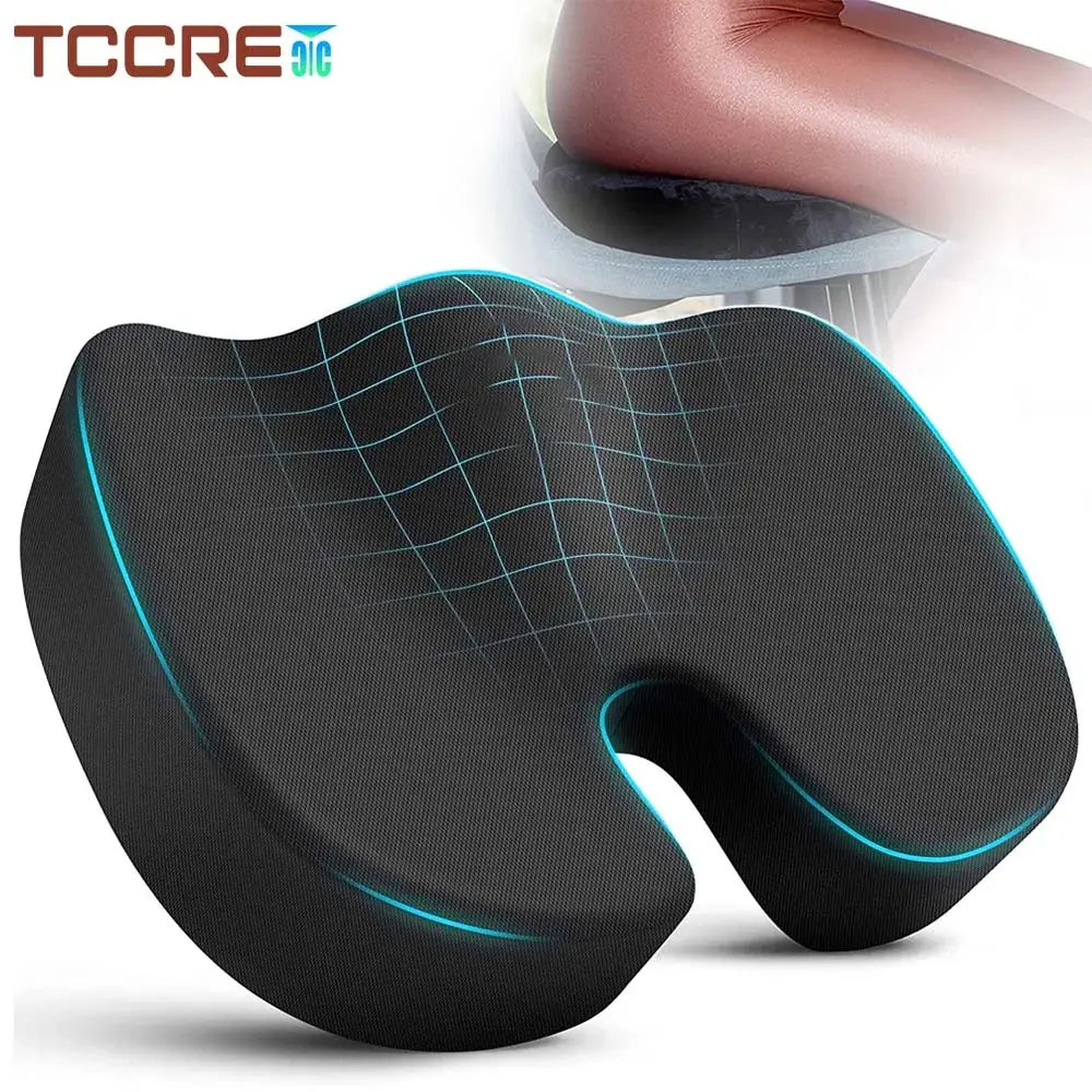 Seat Cushion - Chair - Car - Office - Hip Support Massage - Orthopedics Pillow - DISCOVERIES DEPOT