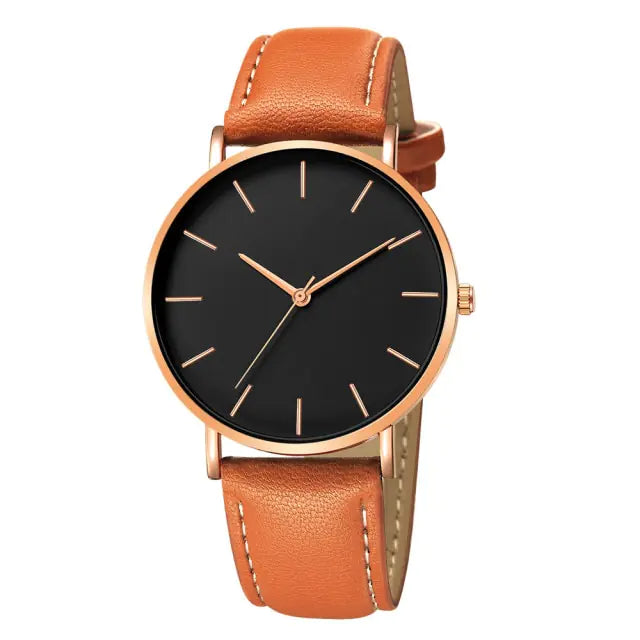 Simple Leather Men's Luxury Watches - DISCOVERIES DEPOT