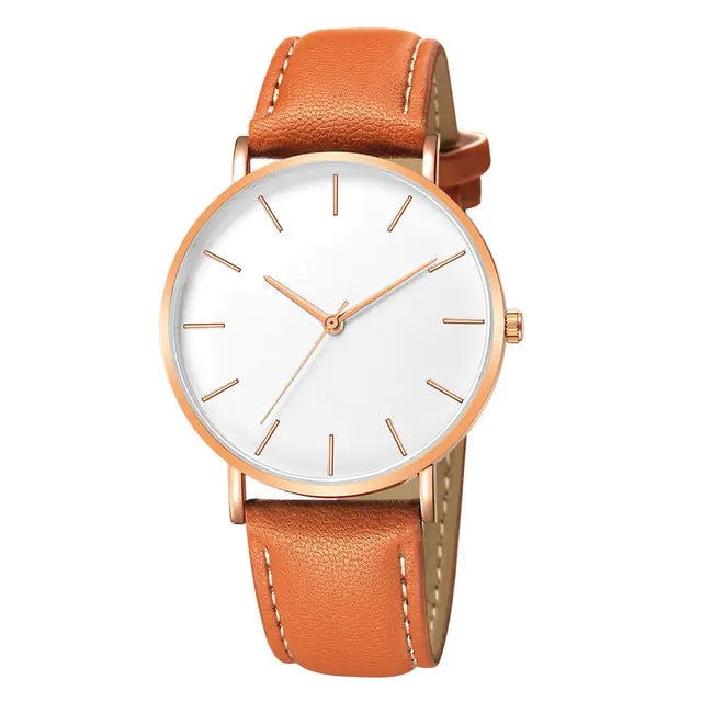 Simple Leather Men's Luxury Watches - DISCOVERIES DEPOT