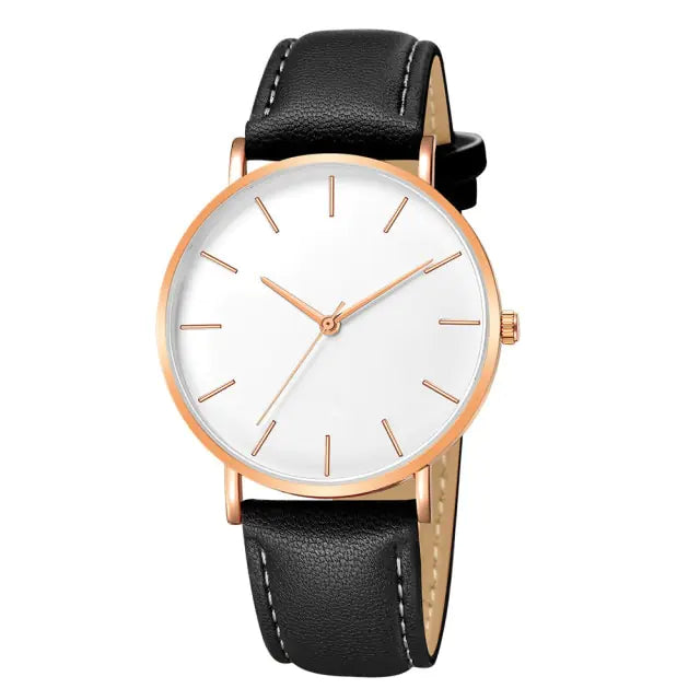 Simple Leather Men's Luxury Watches - DISCOVERIES DEPOT