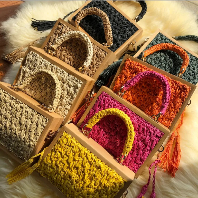 Retro Woven Straw Bags  DISCOVERIES DEPOT 27.69 