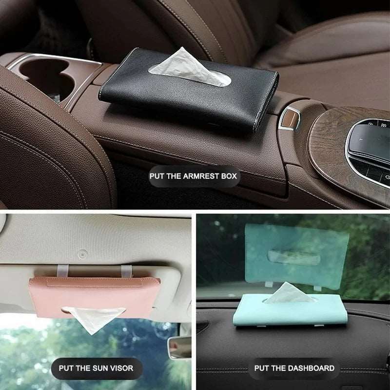 Car Sun Visor Tissue Box Holder - DISCOVERIES DEPOT