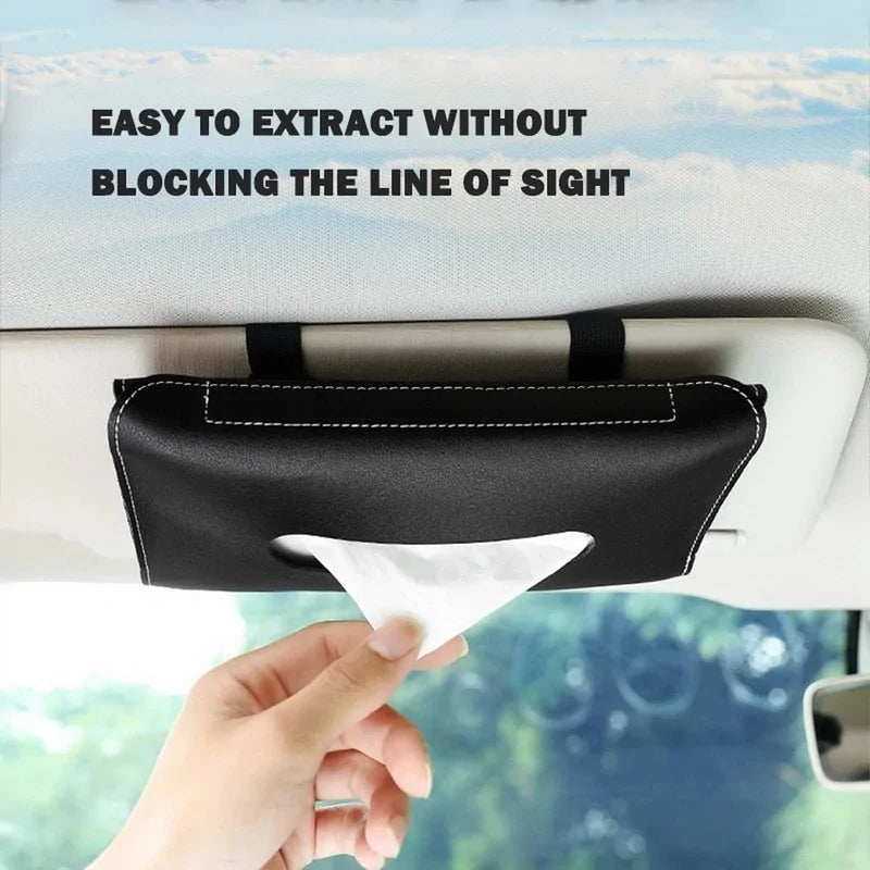 Car Sun Visor Tissue Box Holder - DISCOVERIES DEPOT