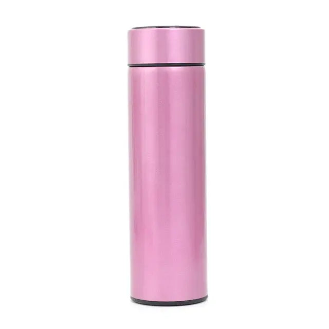 Stainless Steel Smart Water Bottle - Leak Proof - Double Walled - Keep Drink Hot & Cold - LCD Temperature Display - DISCOVERIES DEPOT