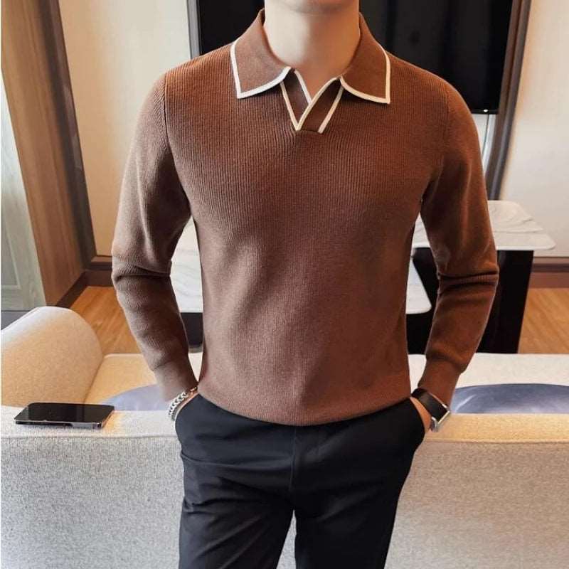 Brand Clothing Men Warm in Winter Lapel Knitted  DISCOVERIES DEPOT 35.17 