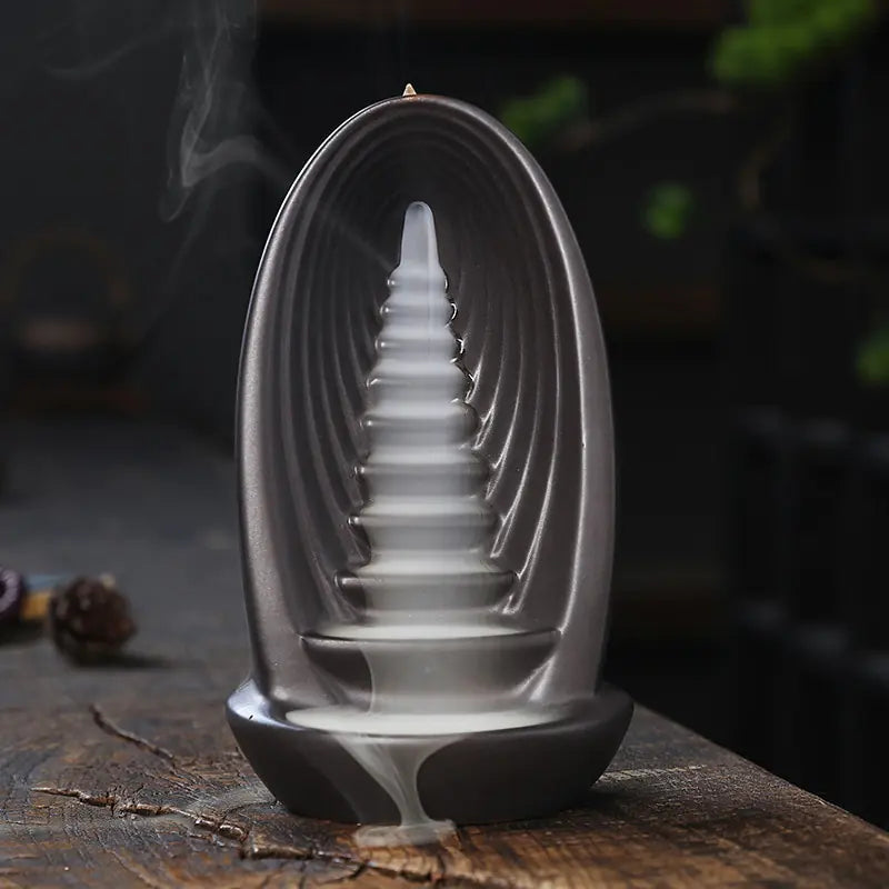 Clay Waterfall Aromatherapy Incense Burner - DISCOVERIES DEPOT