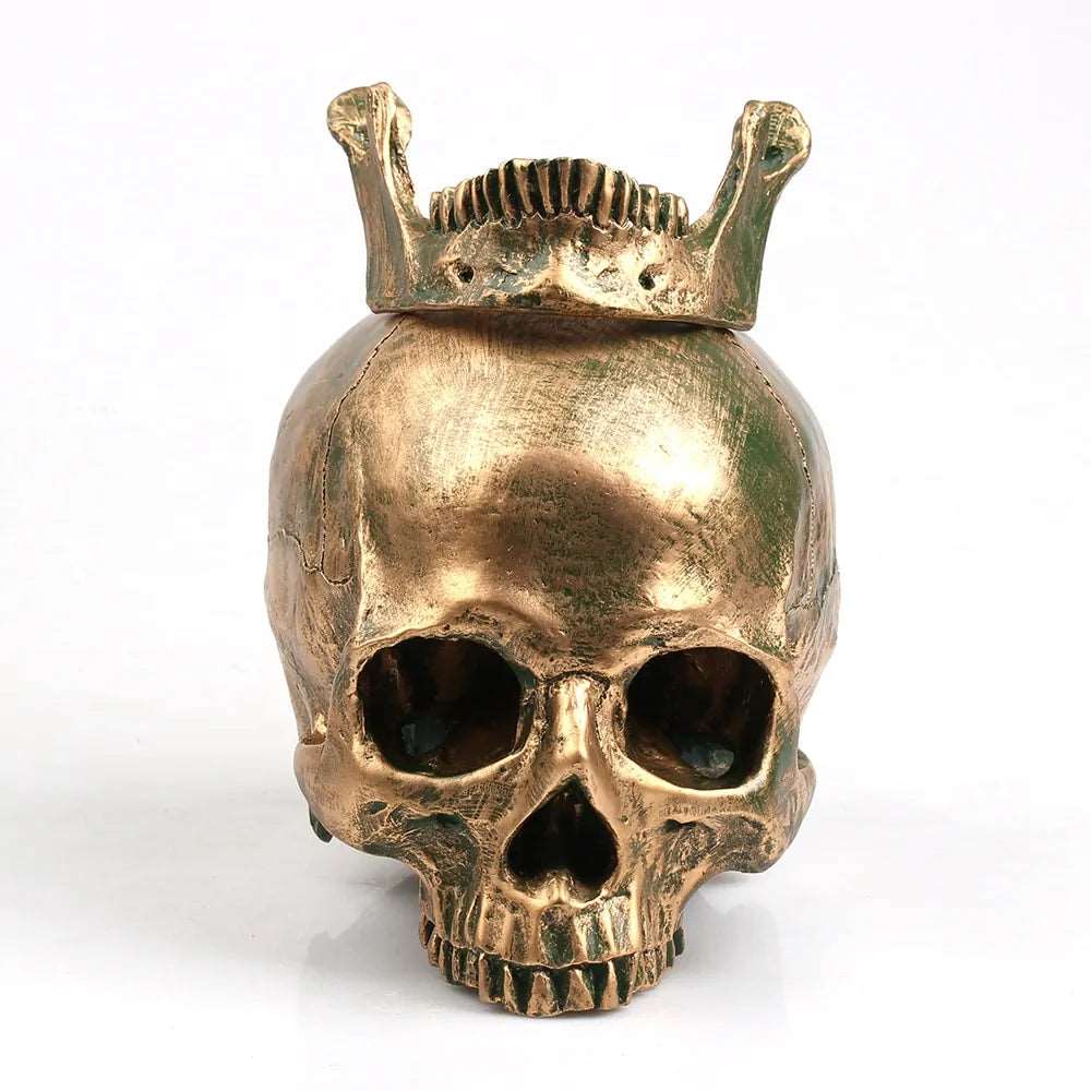 Bronze Resin Skull Model Home Decor - DISCOVERIES DEPOT