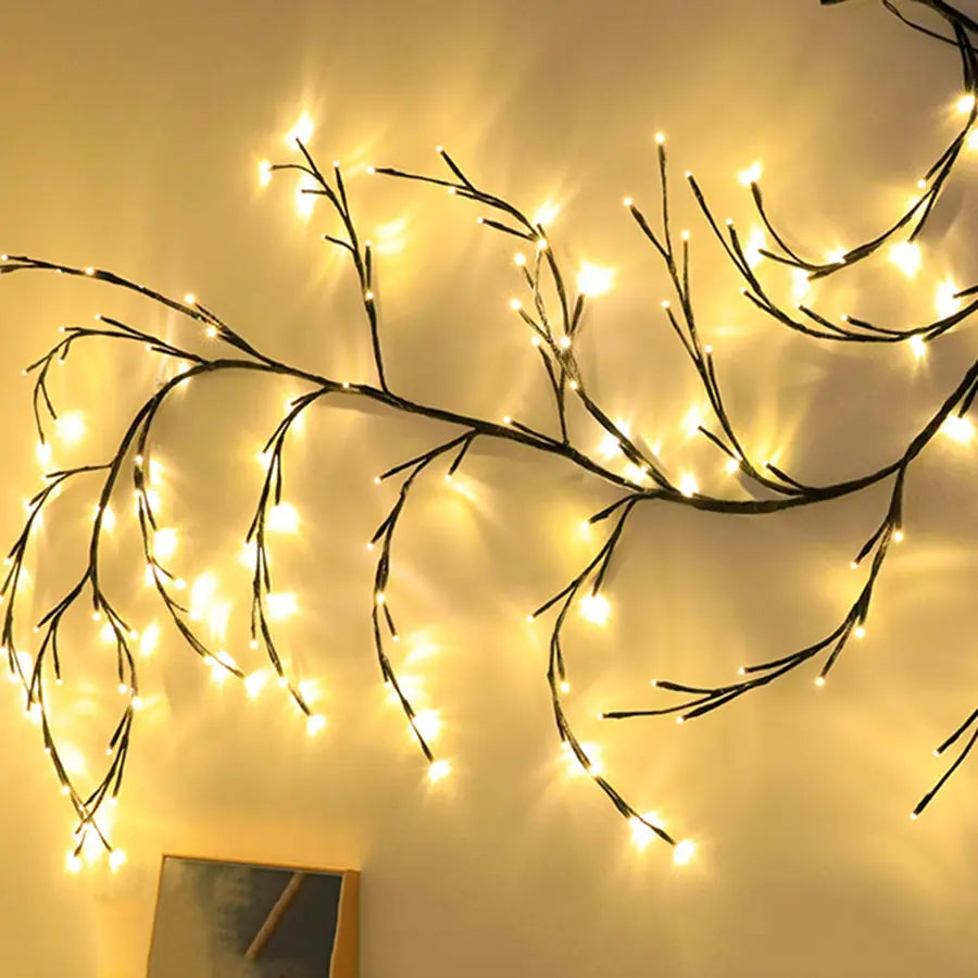 Willow Vine Branch Light Wall Decor - DISCOVERIES DEPOT