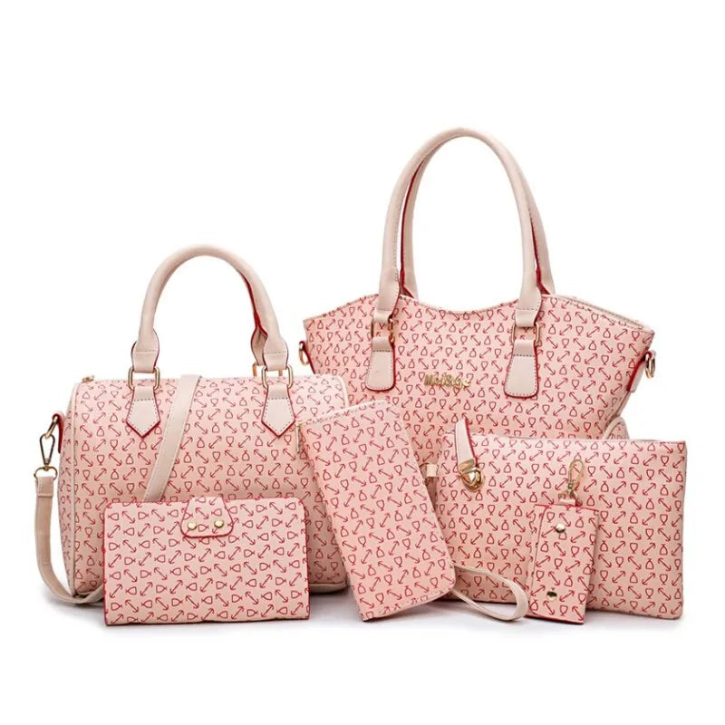 Women's Fashion Leather Bags  DISCOVERIES DEPOT 50.85 Pink