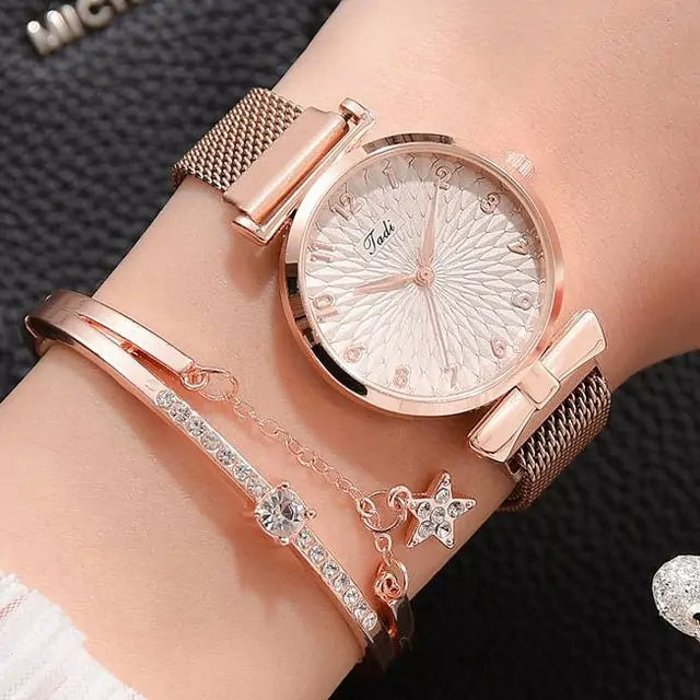 Luxury Magnetic Quartz Bracelet Watches - DISCOVERIES DEPOT