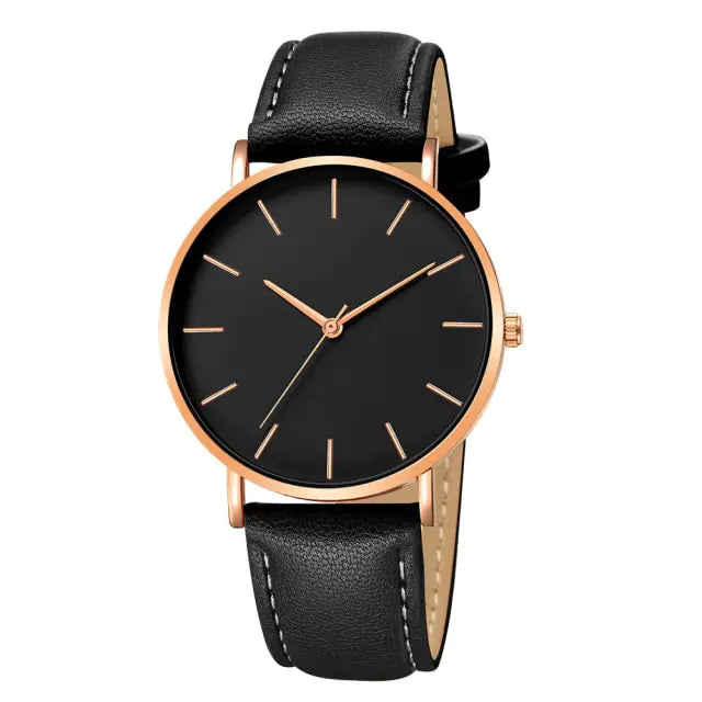 Simple Leather Men's Luxury Watches - DISCOVERIES DEPOT