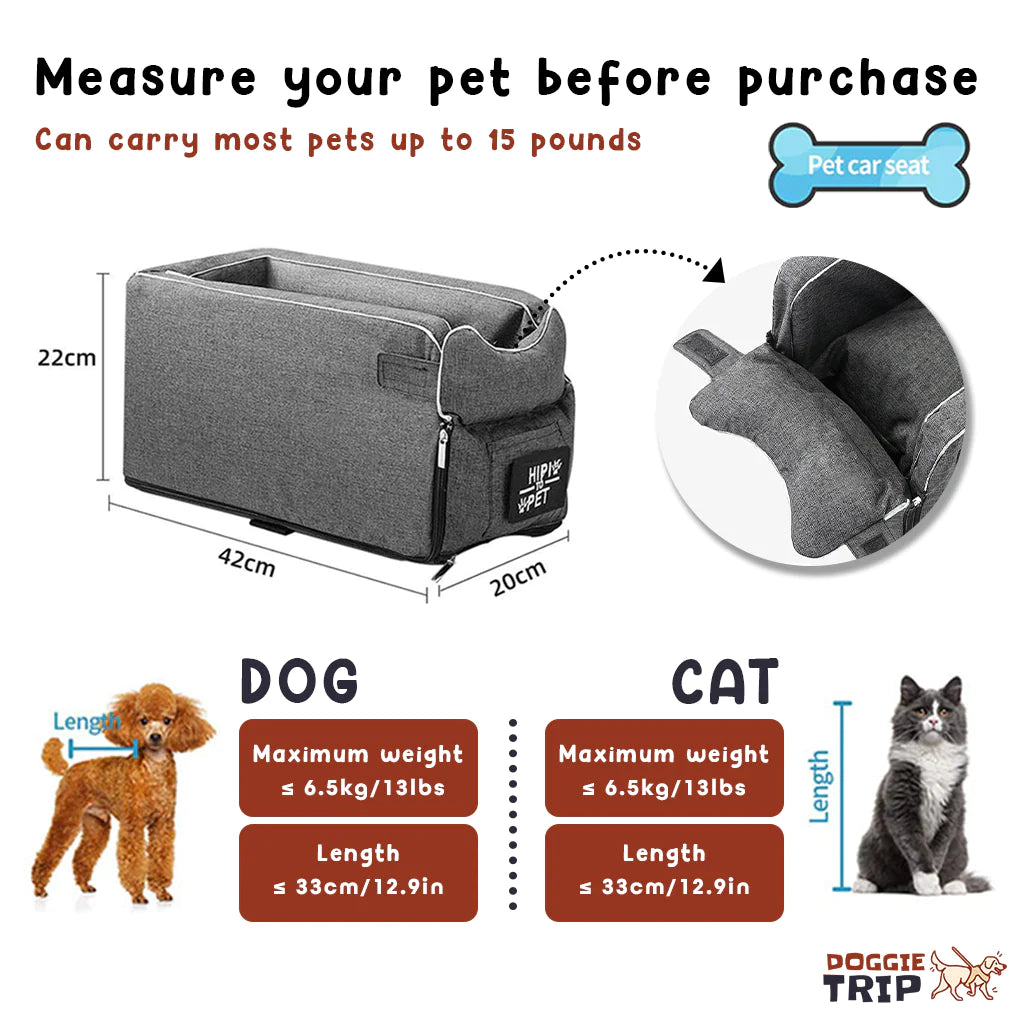 Safety Car Seat For Small Pets - DISCOVERIES DEPOT