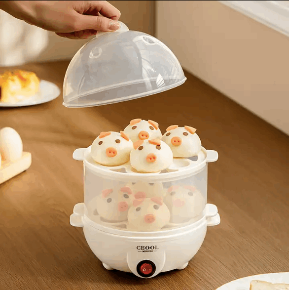 Electric Egg Cooker - Double Decker - DISCOVERIES DEPOT