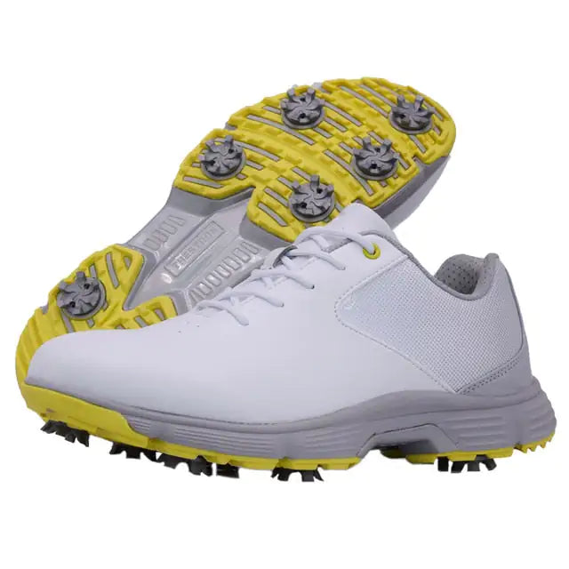 Sampsom Men’s Golf Shoes  DISCOVERIES DEPOT 56.33 Yellow-9.5-US-43.5-EUR-9-UK-AU