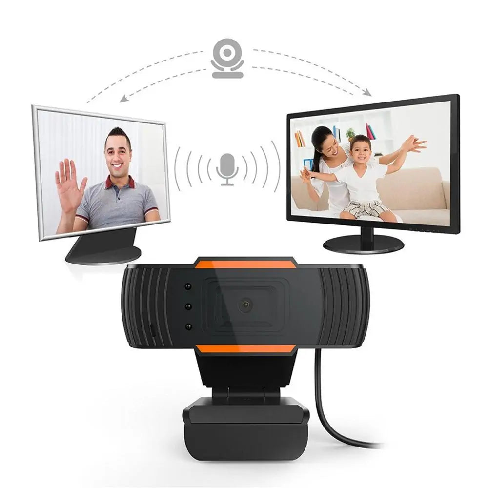 720P HD USB Webcam with Microphone for PC and Laptop - 12MP LED - DISCOVERIES DEPOT