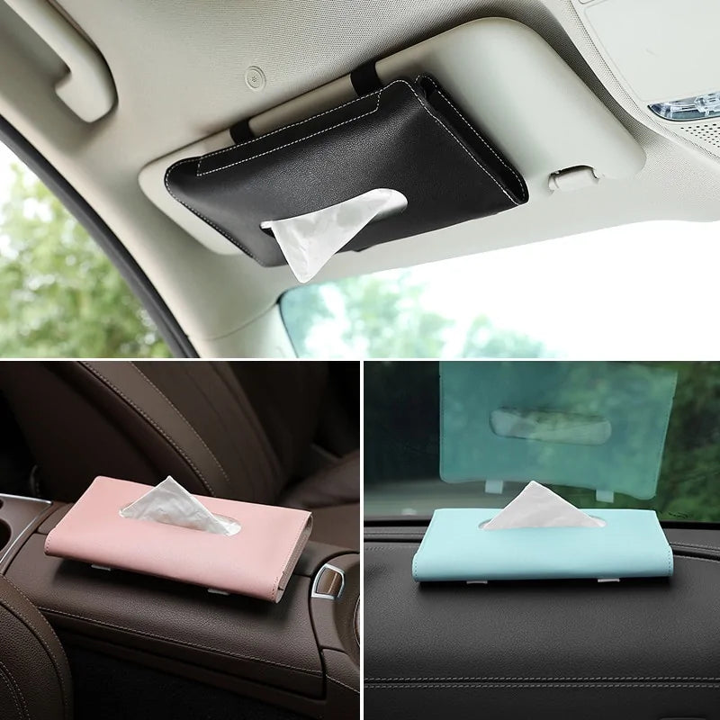 Car Sun Visor Tissue Box Holder - DISCOVERIES DEPOT