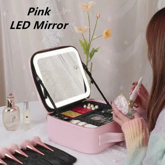 LED Light Cosmetic Bag - DISCOVERIES DEPOT