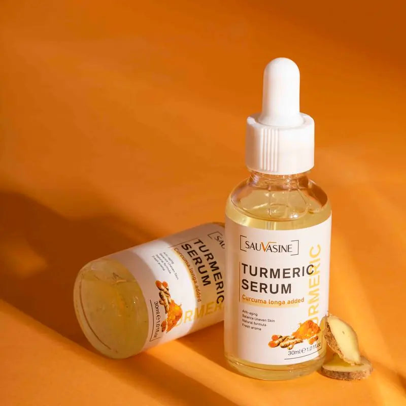 Natural Glow Serum: Turmeric Infused Skincare Solution - DISCOVERIES DEPOT