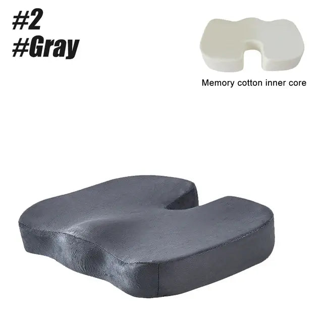 Seat Cushion - Chair - Car - Office - Hip Support Massage - Orthopedics Pillow - DISCOVERIES DEPOT