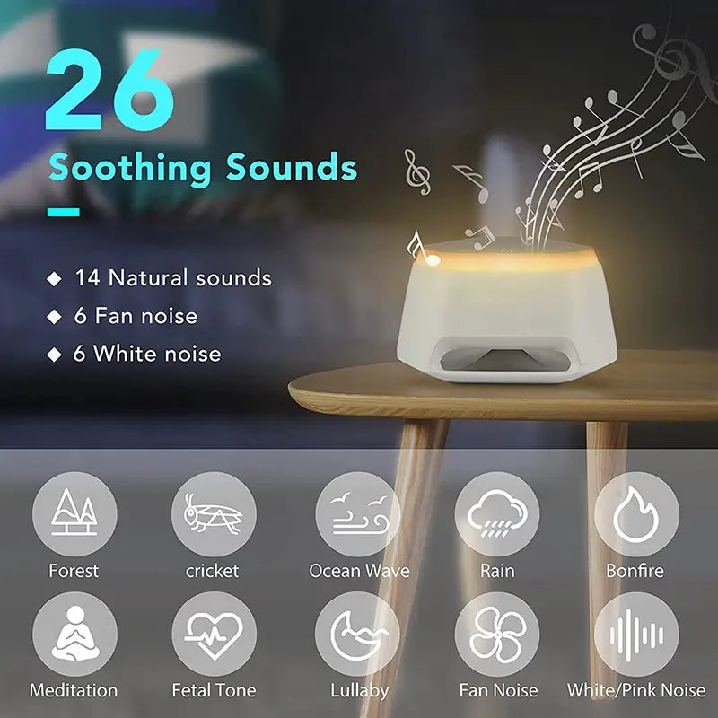 Sleep Machine with Natural Soothing Sounds Therapy for Adults & Kids - DISCOVERIES DEPOT