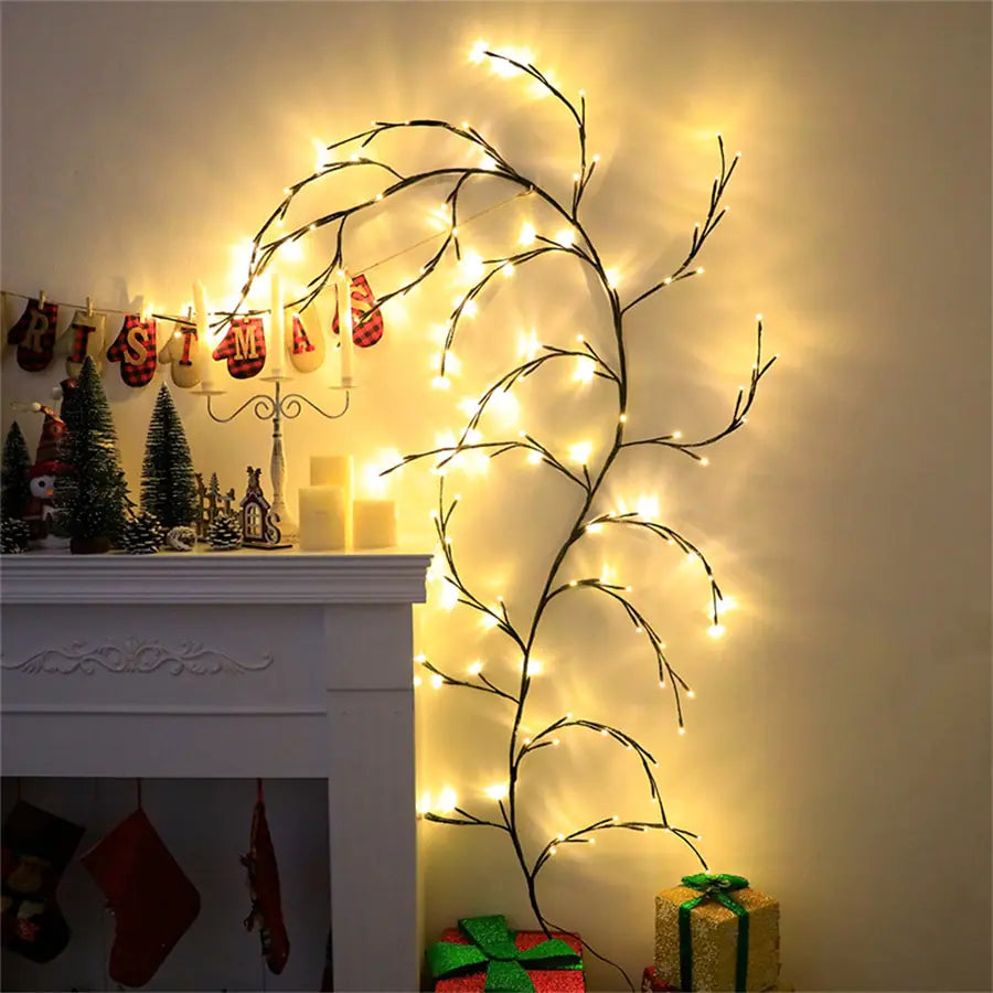 Willow Vine Branch Light Wall Decor - DISCOVERIES DEPOT