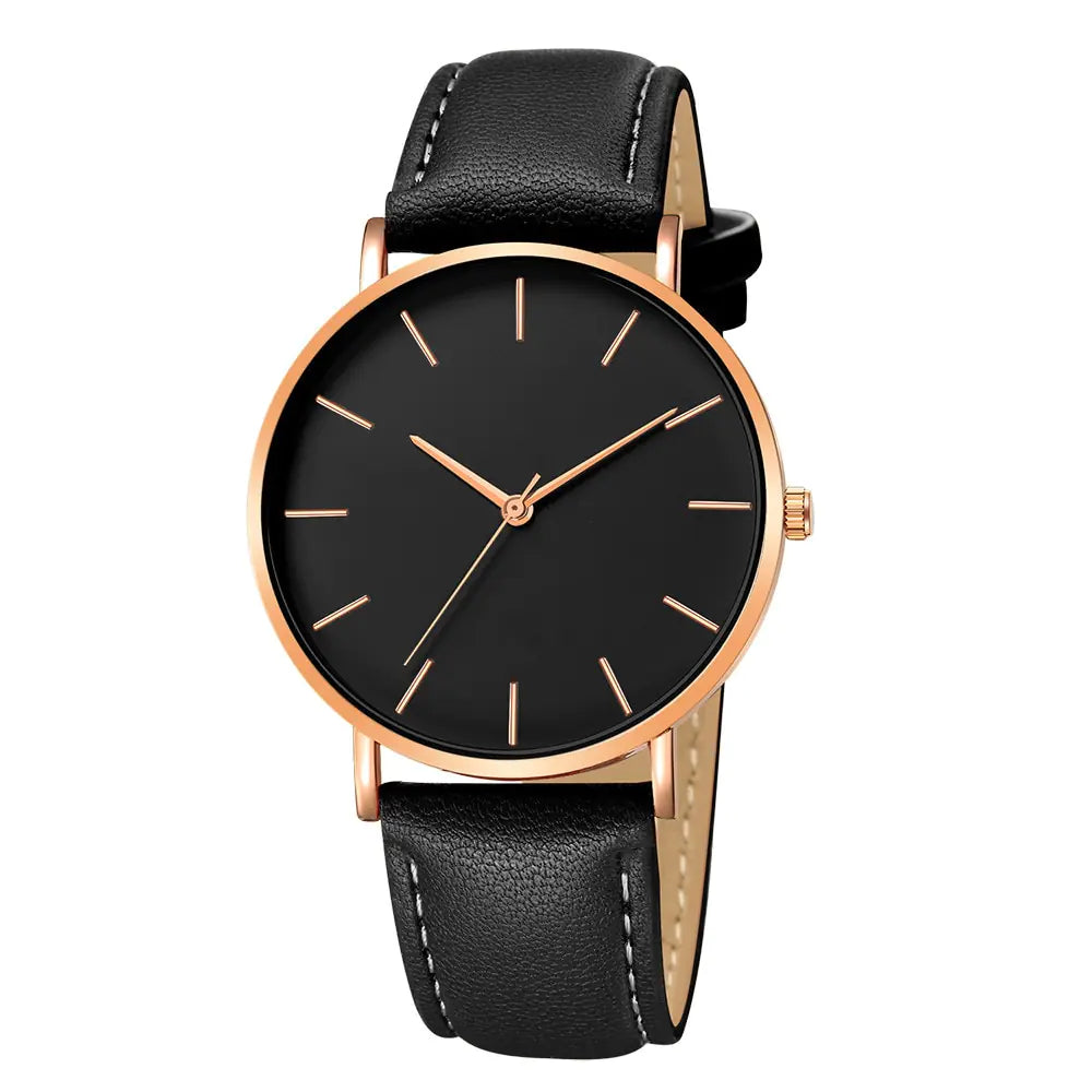 Simple Leather Men's Luxury Watches - DISCOVERIES DEPOT