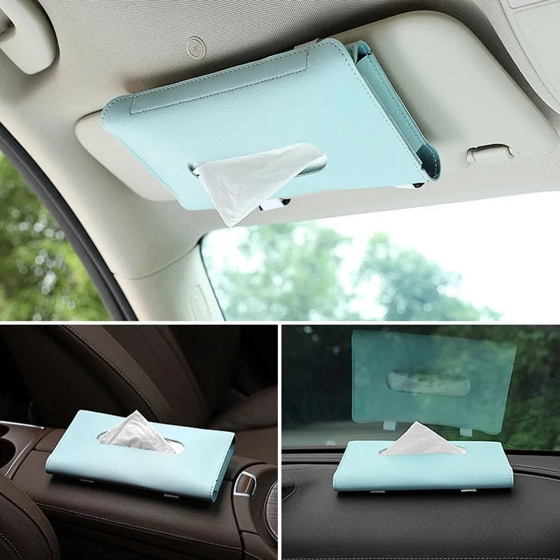 Car Sun Visor Tissue Box Holder - DISCOVERIES DEPOT