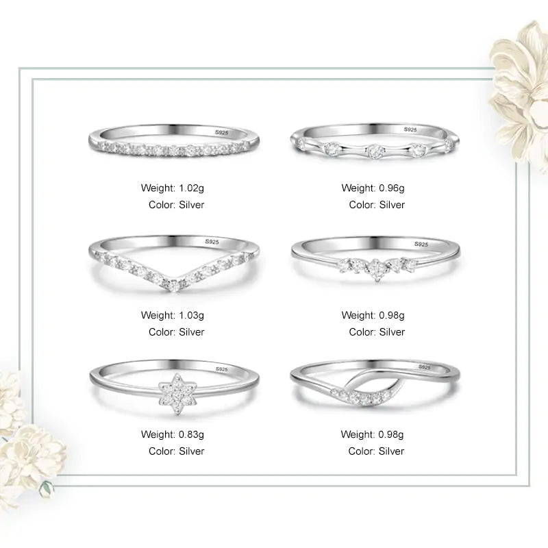 Minimalist Fine Silver Rings - DISCOVERIES DEPOT