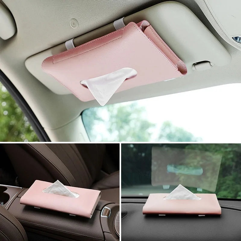 Car Sun Visor Tissue Box Holder - DISCOVERIES DEPOT