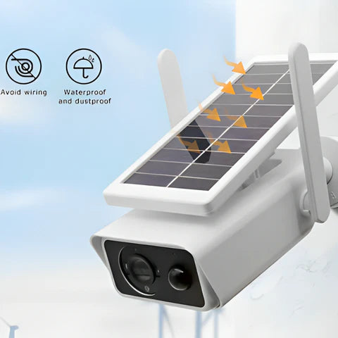 Solar Powered Security Camera DISCOVERIES DEPOT