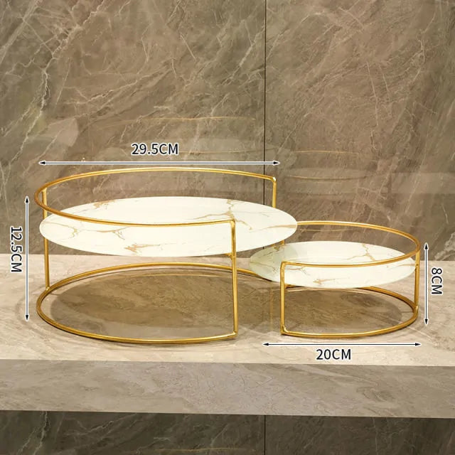 Bottom Marble Glass Plate Storage Rack - DISCOVERIES DEPOT