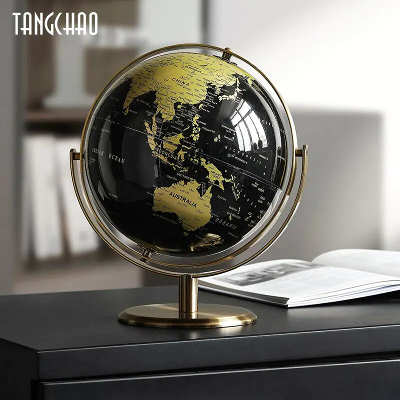 Home Decor World Globe Retro Map Globe Office Decor Accessories - DISCOVERIES DEPOT