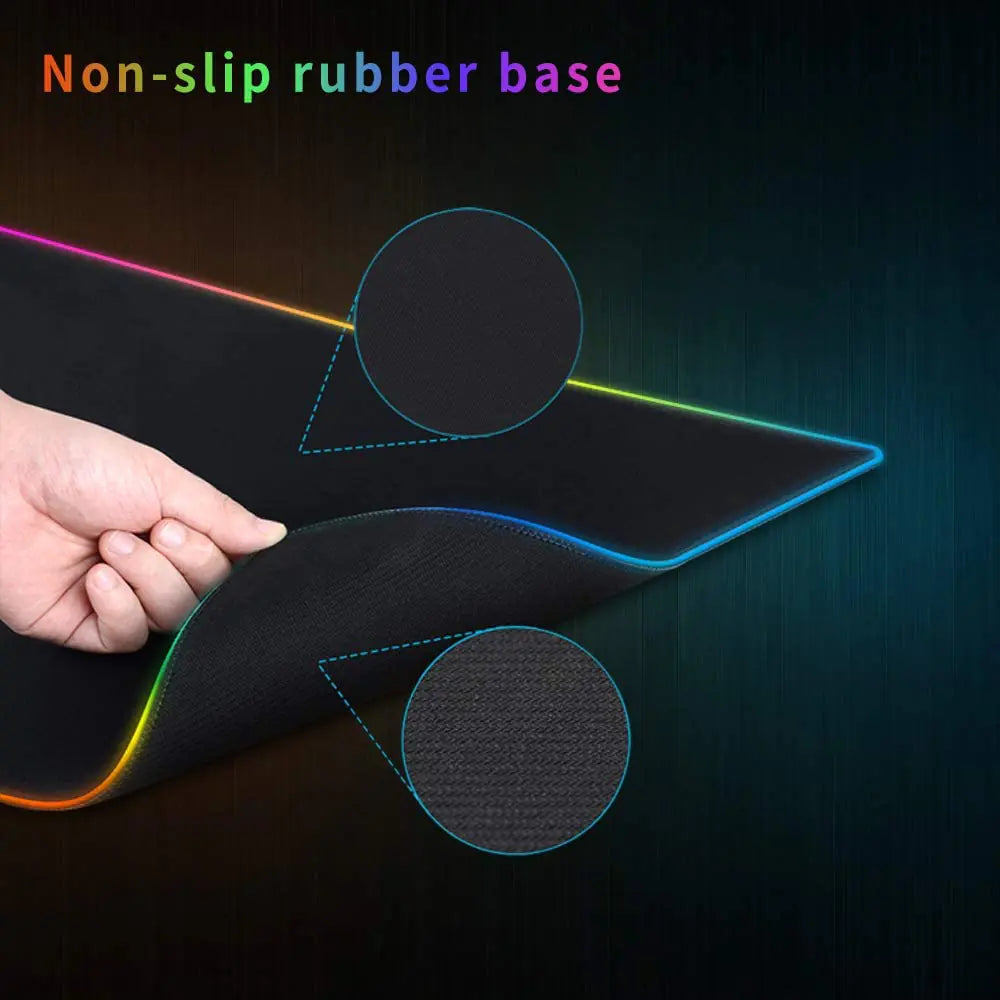 Gamer LED Mouse Pad Waterproof - DISCOVERIES DEPOT